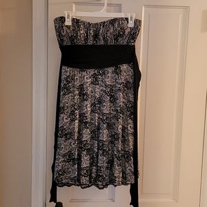 Strapless cocktail dress